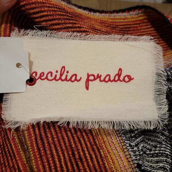 Cecilia Prado Poncho Caftan Medium Boho Multicolor Waist Tie (NWT) - Picture 5 of 7